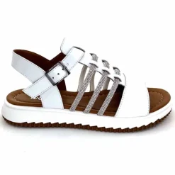 Vacances|Bijoux<428-ivoire Sandales Ivoire P673 64 Cuir Blanc