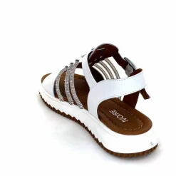 Vacances|Bijoux<428-ivoire Sandales Ivoire P673 64 Cuir Blanc