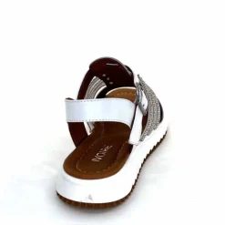Vacances|Bijoux<428-ivoire Sandales Ivoire P673 64 Cuir Blanc