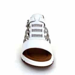 Vacances|Bijoux<428-ivoire Sandales Ivoire P673 64 Cuir Blanc