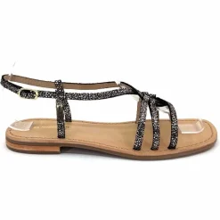 Vacances|Sandales<Les Tropéziennes par M.Belarbi Sandales Les Tropeziennes Hudon Cuir Or Noir