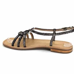 Vacances|Sandales<Les Tropéziennes par M.Belarbi Sandales Les Tropeziennes Hudon Cuir Or Noir