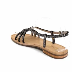 Vacances|Sandales<Les Tropéziennes par M.Belarbi Sandales Les Tropeziennes Hudon Cuir Or Noir