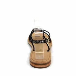 Vacances|Sandales<Les Tropéziennes par M.Belarbi Sandales Les Tropeziennes Hudon Cuir Or Noir