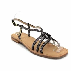 Vacances|Sandales<Les Tropéziennes par M.Belarbi Sandales Les Tropeziennes Hudon Cuir Or Noir
