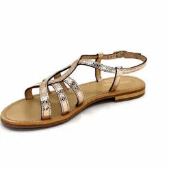 Vacances|Sandales<Les Tropéziennes par M.Belarbi Sandales Les Tropeziennes Hemily Cuir Or Argent