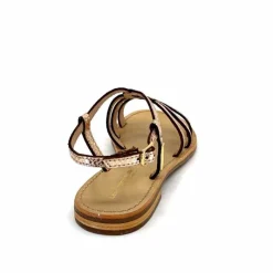 Vacances|Sandales<Les Tropéziennes par M.Belarbi Sandales Les Tropeziennes Hemily Cuir Or Argent