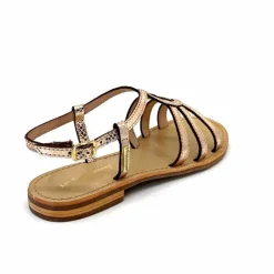 Vacances|Sandales<Les Tropéziennes par M.Belarbi Sandales Les Tropeziennes Hemily Cuir Or Argent