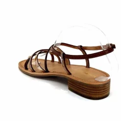 Vacances|Sandales<Les Tropéziennes par M.Belarbi Sandales Les Tropeziennes Harryna Cuir Or Marron