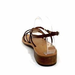 Vacances|Sandales<Les Tropéziennes par M.Belarbi Sandales Les Tropeziennes Harryna Cuir Or Marron