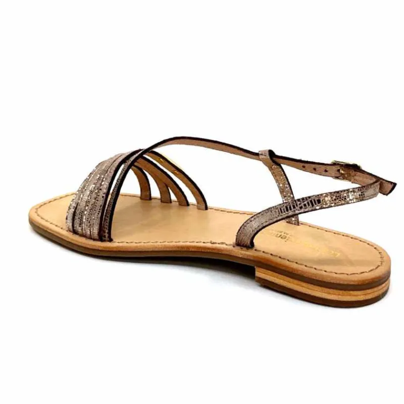 Vacances|Décontracté<Les Tropéziennes par M.Belarbi Sandales Les Tropeziennes Hudel Cuir Or