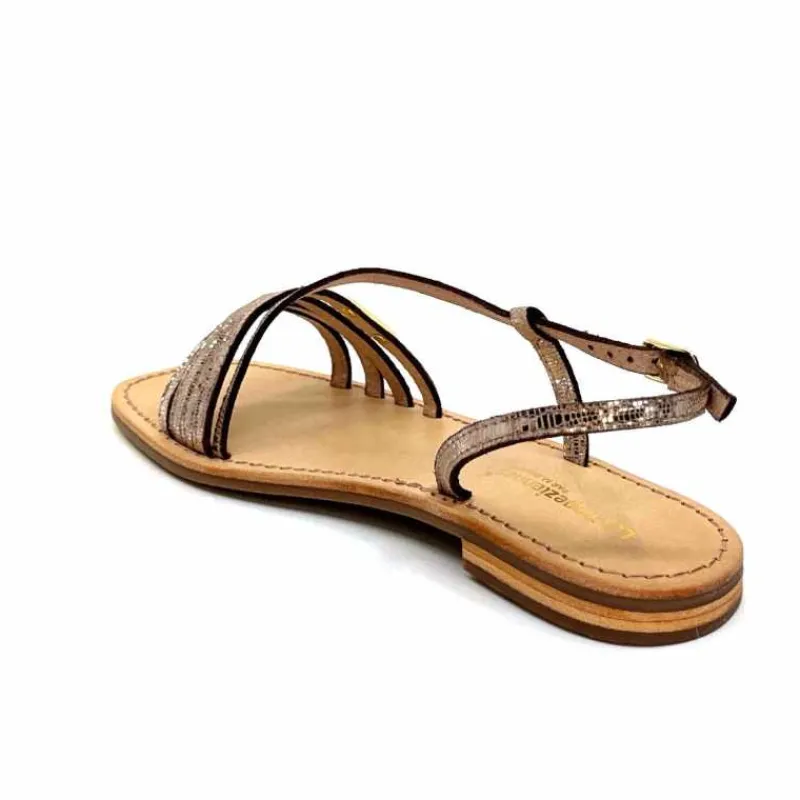 Vacances|Décontracté<Les Tropéziennes par M.Belarbi Sandales Les Tropeziennes Hudel Cuir Or