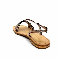 Vacances|Décontracté<Les Tropéziennes par M.Belarbi Sandales Les Tropeziennes Hudel Cuir Or