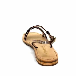 Vacances|Décontracté<Les Tropéziennes par M.Belarbi Sandales Les Tropeziennes Hudel Cuir Or