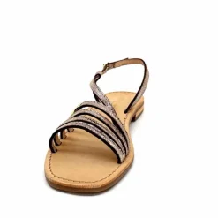 Vacances|Décontracté<Les Tropéziennes par M.Belarbi Sandales Les Tropeziennes Hudel Cuir Or