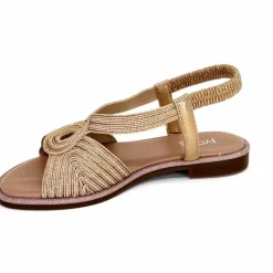 Vacances|Sandales<Ivoire0351a Sandales Plate Ivoire 1616220 Textile Cipria Nude