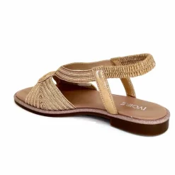 Vacances|Sandales<Ivoire0351a Sandales Plate Ivoire 1616220 Textile Cipria Nude