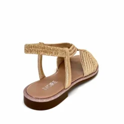 Vacances|Sandales<Ivoire0351a Sandales Plate Ivoire 1616220 Textile Cipria Nude