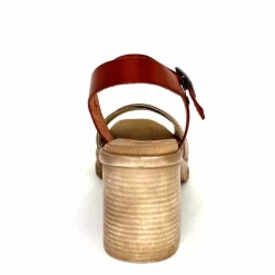 Vacances|Sandales<Porronet Sandales Plateforme à Talon Fi 2973 Cuir Strass Rose Rouille