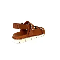 Vacances|Plateformes<Elue Par Nous Sandales Plateforme Radiation Cuir Marron