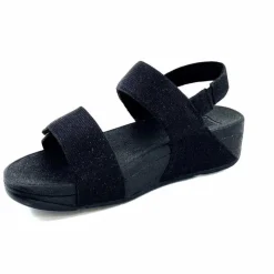 Vacances|Sandales<Fitflop Sandales Plateforme GA2/90 Textile Glitter Noir