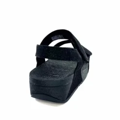 Vacances|Sandales<Fitflop Sandales Plateforme GA2/90 Textile Glitter Noir