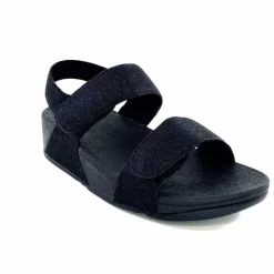 Vacances|Sandales<Fitflop Sandales Plateforme GA2/90 Textile Glitter Noir