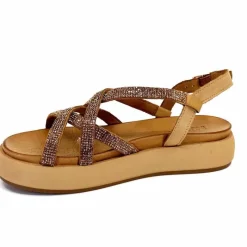 Vacances|Compensées & Plateformes<Inuovo Sandales Plateforme 96008 Cuir Scissors Marron