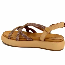 Vacances|Compensées & Plateformes<Inuovo Sandales Plateforme 96008 Cuir Scissors Marron