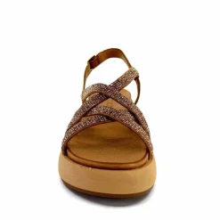 Vacances|Compensées & Plateformes<Inuovo Sandales Plateforme 96008 Cuir Scissors Marron