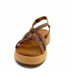 Vacances|Compensées & Plateformes<Inuovo Sandales Plateforme 96008 Cuir Scissors Marron