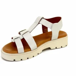 Vacances|Décontracté<We Do Sandales Plateforme Ivoire 45420A Cuir Ghiaccio Blanc