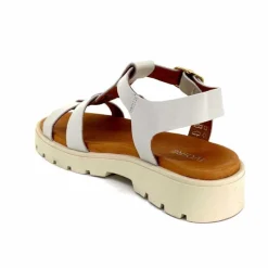 Vacances|Décontracté<We Do Sandales Plateforme Ivoire 45420A Cuir Ghiaccio Blanc