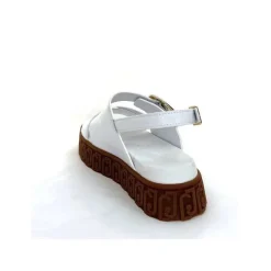 Vacances|Compensées & Plateformes<Liu.Jo Sandales Plateforme Liu Jo Ba4131 Cuir Blanc