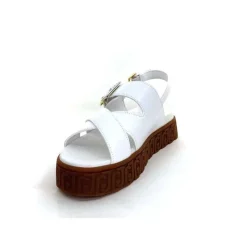 Vacances|Compensées & Plateformes<Liu.Jo Sandales Plateforme Liu Jo Ba4131 Cuir Blanc