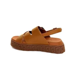 Vacances|Compensées & Plateformes<Liu.Jo Sandales Plateforme Liu Jo Ba4131 Cuir Marron