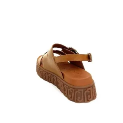 Vacances|Compensées & Plateformes<Liu.Jo Sandales Plateforme Liu Jo Ba4131 Cuir Marron