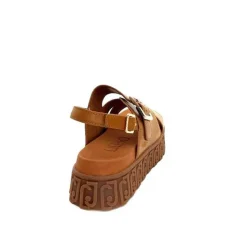 Vacances|Compensées & Plateformes<Liu.Jo Sandales Plateforme Liu Jo Ba4131 Cuir Marron