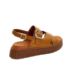 Vacances|Compensées & Plateformes<Liu.Jo Sandales Plateforme Liu Jo Ba4131 Cuir Marron