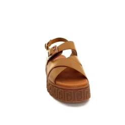 Vacances|Compensées & Plateformes<Liu.Jo Sandales Plateforme Liu Jo Ba4131 Cuir Marron