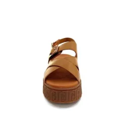 Vacances|Compensées & Plateformes<Liu.Jo Sandales Plateforme Liu Jo Ba4131 Cuir Marron