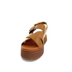 Vacances|Compensées & Plateformes<Liu.Jo Sandales Plateforme Liu Jo Ba4131 Cuir Marron