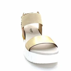 Compensées & Plateformes|Sandales<Nero Giardini Sandales Plateforme NeroGiardini 410704 D415 Cuir Rose Crème Marron Blanc