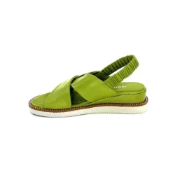 Vacances|Basic<Ivoire-354 Sandales Plateformes Ivoire 109124 Cuir Vert