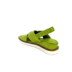 Vacances|Basic<Ivoire-354 Sandales Plateformes Ivoire 109124 Cuir Vert