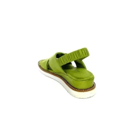 Vacances|Basic<Ivoire-354 Sandales Plateformes Ivoire 109124 Cuir Vert