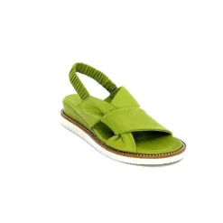 Vacances|Basic<Ivoire-354 Sandales Plateformes Ivoire 109124 Cuir Vert