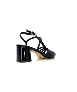 Talon|Sandales<Ivoire0334 Sandales Talon Ivoire F2295 Venezia Cuir Vernis Noir
