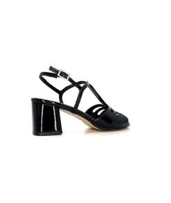 Talon|Sandales<Ivoire0334 Sandales Talon Ivoire F2295 Venezia Cuir Vernis Noir