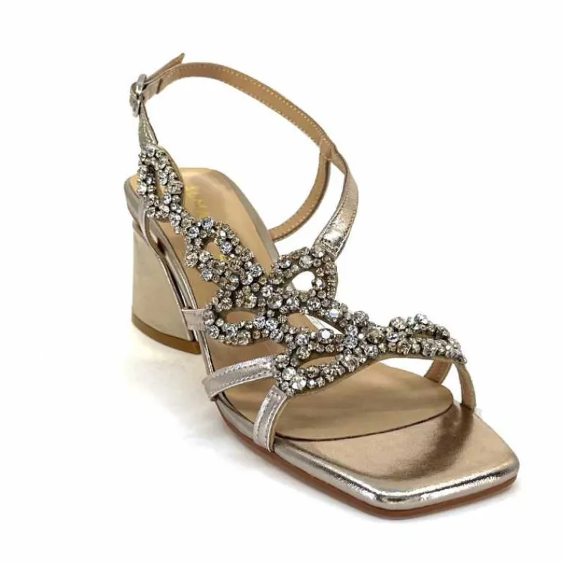 Talon|Soirée<Alma En Pena Sandales Talons 715 Strass Bronze